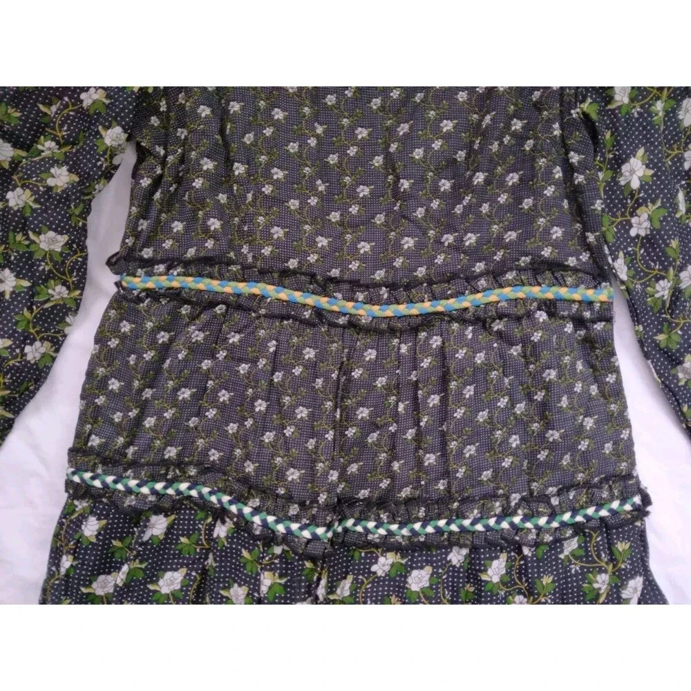 ANTHROPOLOGIE Karoline Tiered Floral Maxi Dress Boho Cottagecore Womens Size 8 - Picture 5 of 14